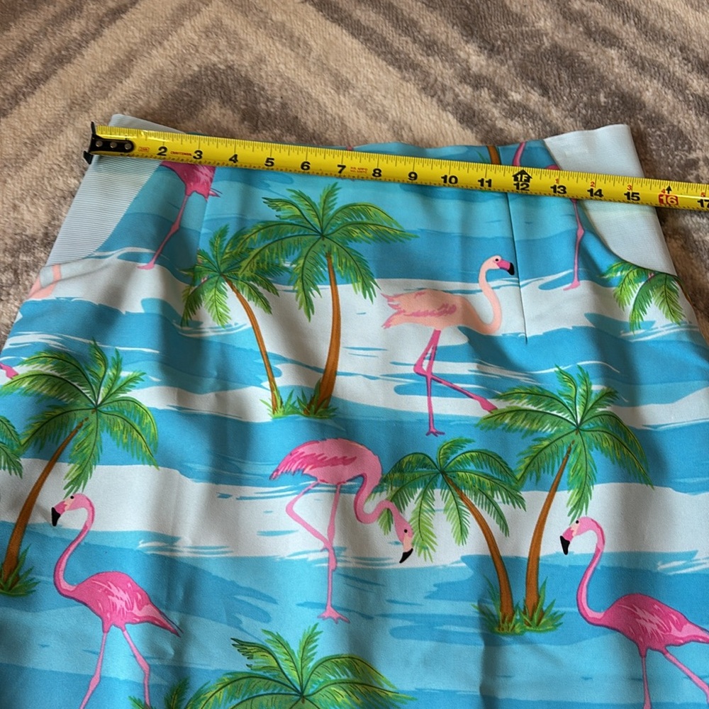 NWT opposuits flamingo 2 pc suit blazer jacket skirt set size 10 preppy lilly - Picture 13 of 13